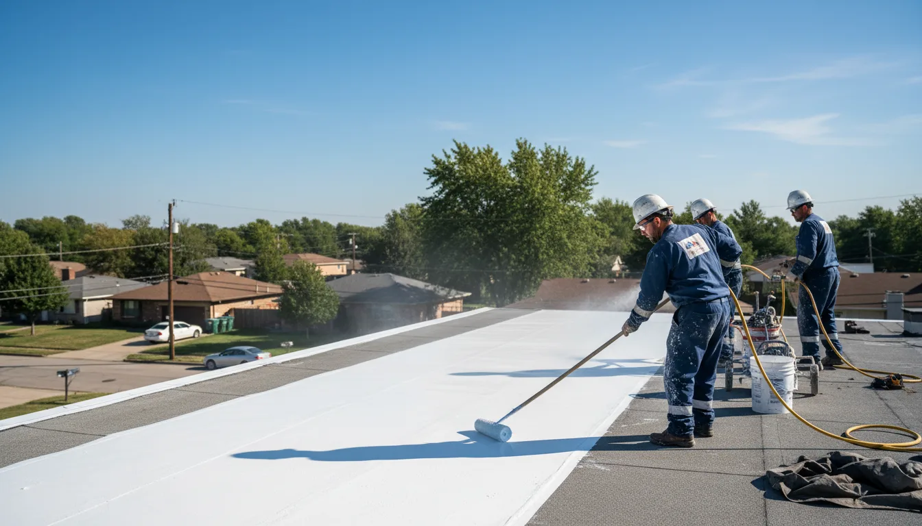 Commercial roof coating in George West, TX near me